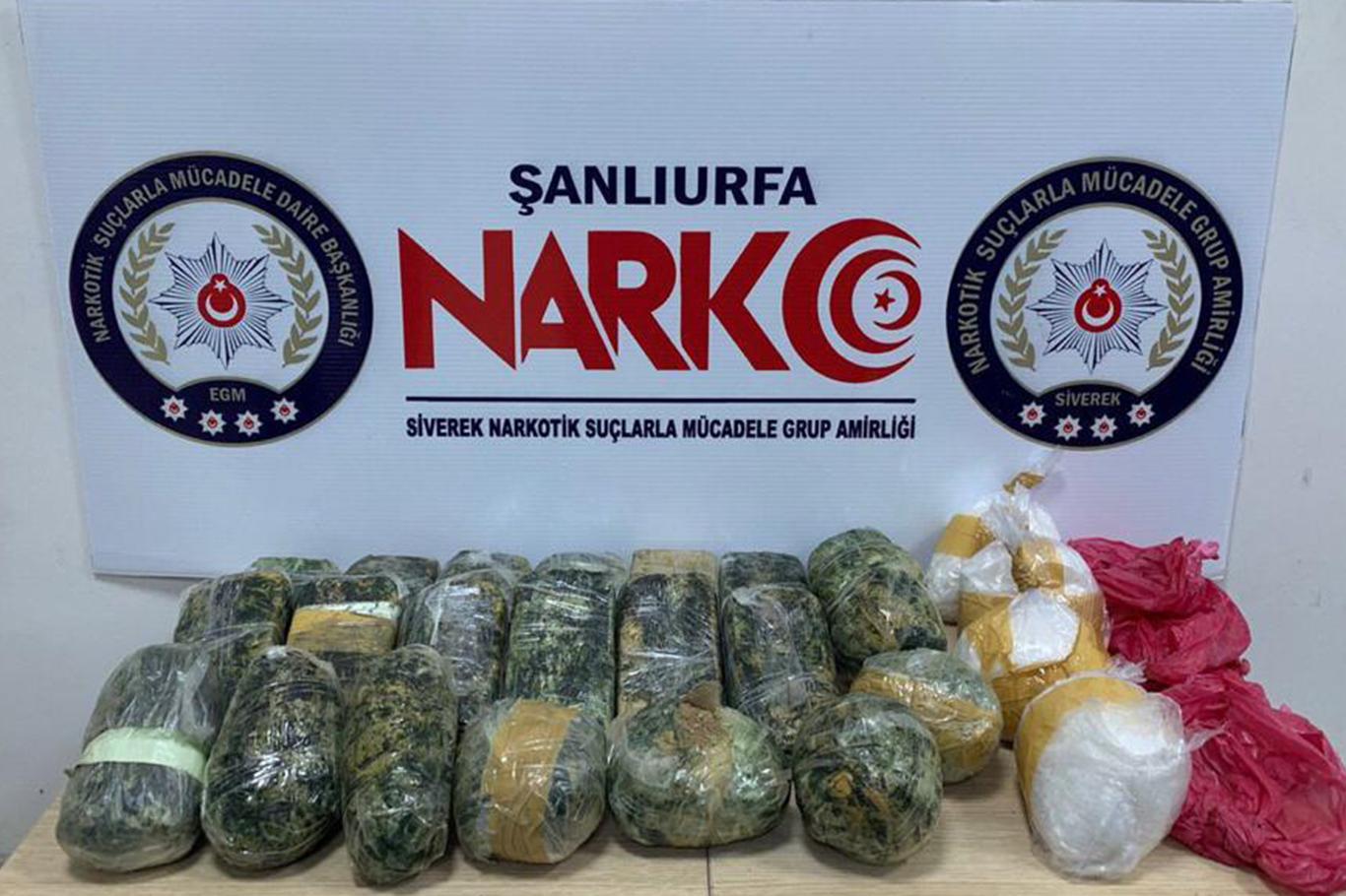 Şanlıurfa’da uyuşturucu operasyonu