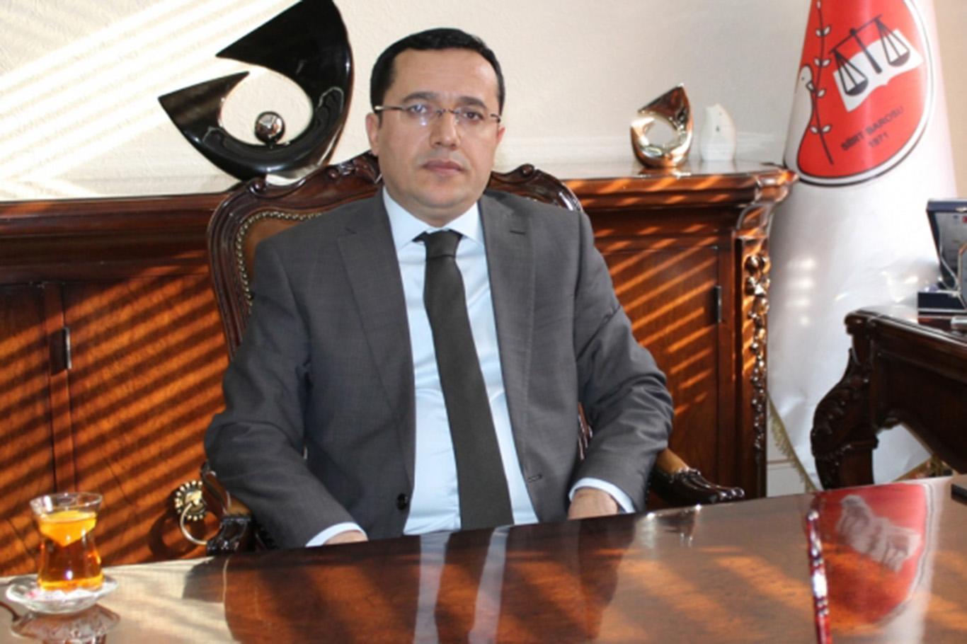 Siirt Baro Başkanı Acar Bylock'tan tutuklandı