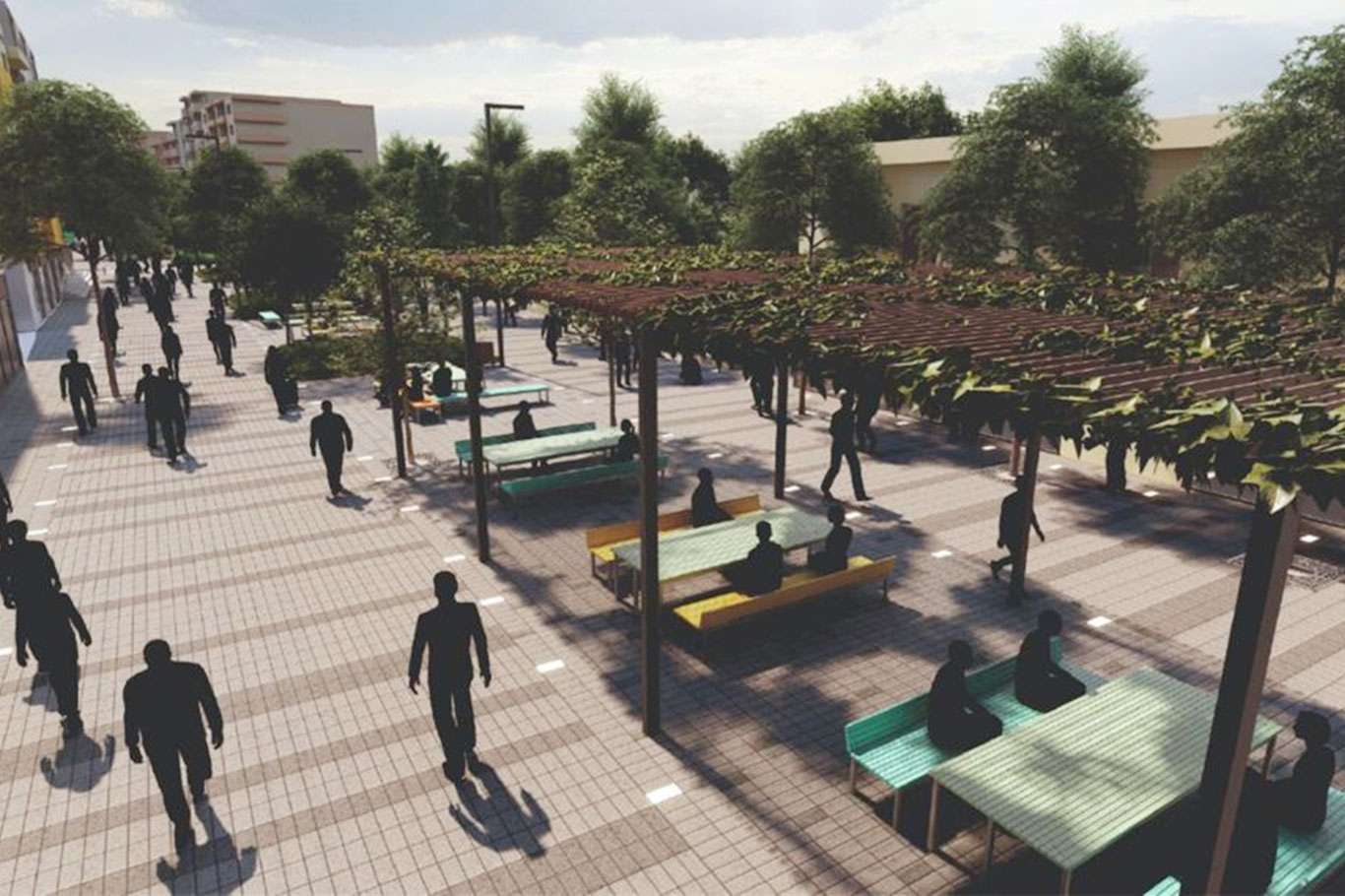 Siirt'in Güres Caddesi modern ve güzel bir görünüme kavuşuyor