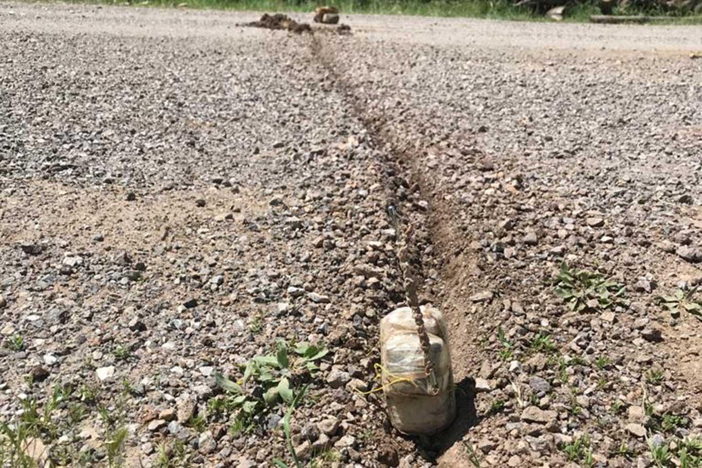 Siirt’te yola tuzaklanmış el yapımı patlayıcı imha edildi