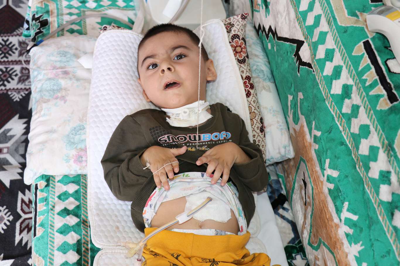 Minik Muhammed Salih'in dramı yürek dağlıyor