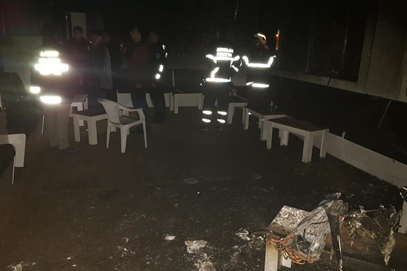  Taziye evinde yangın