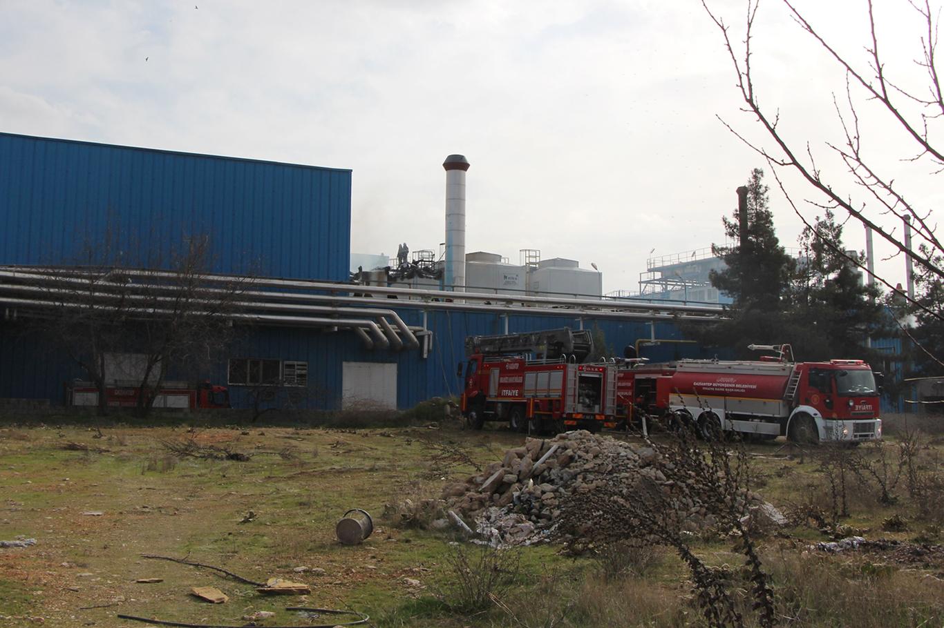 TMSF'ye devredilen fabrikada yangın