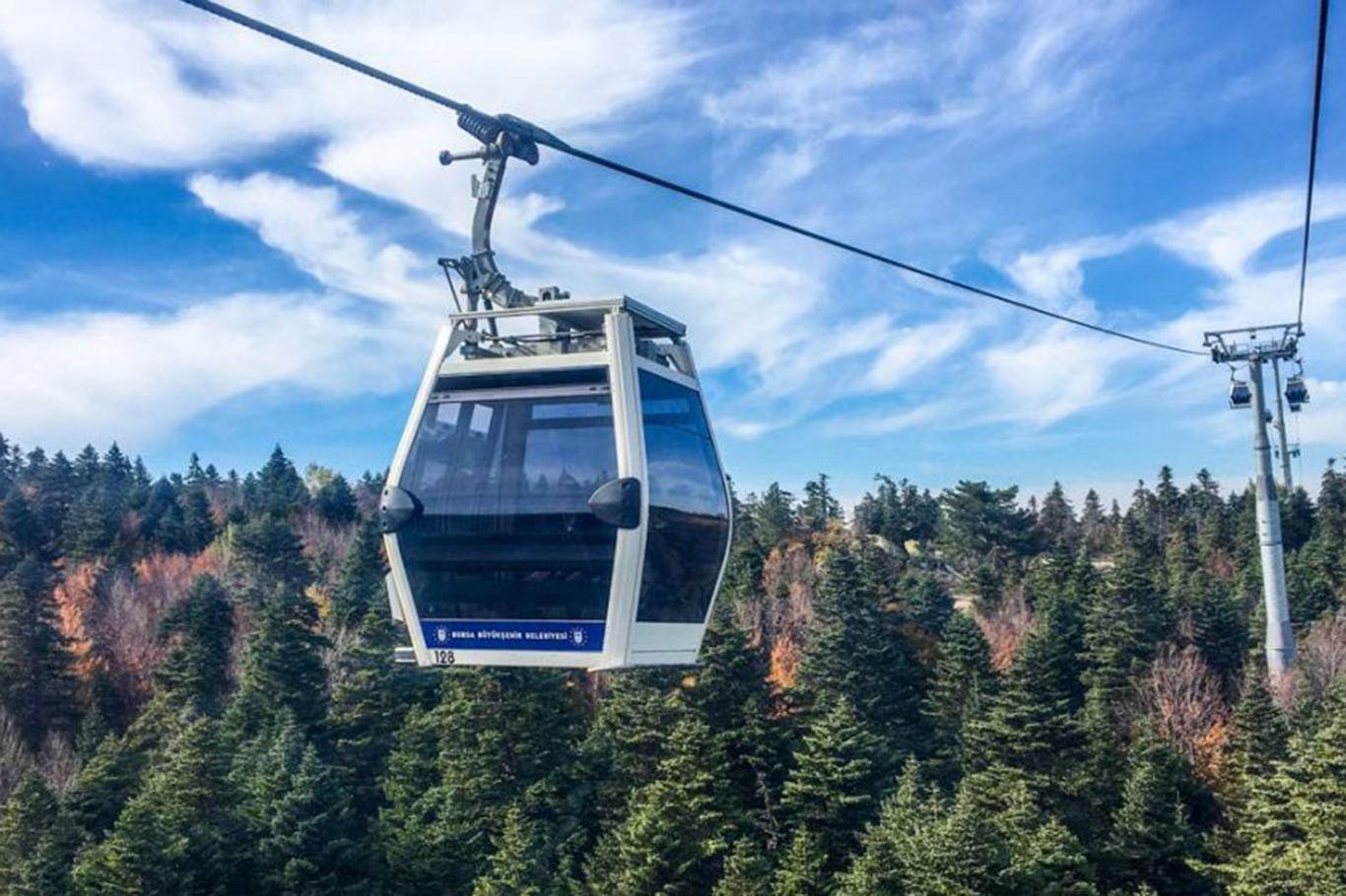 Uludağ'a çıkan teleferik öğretmenlere ücretsiz hizmet verecek
