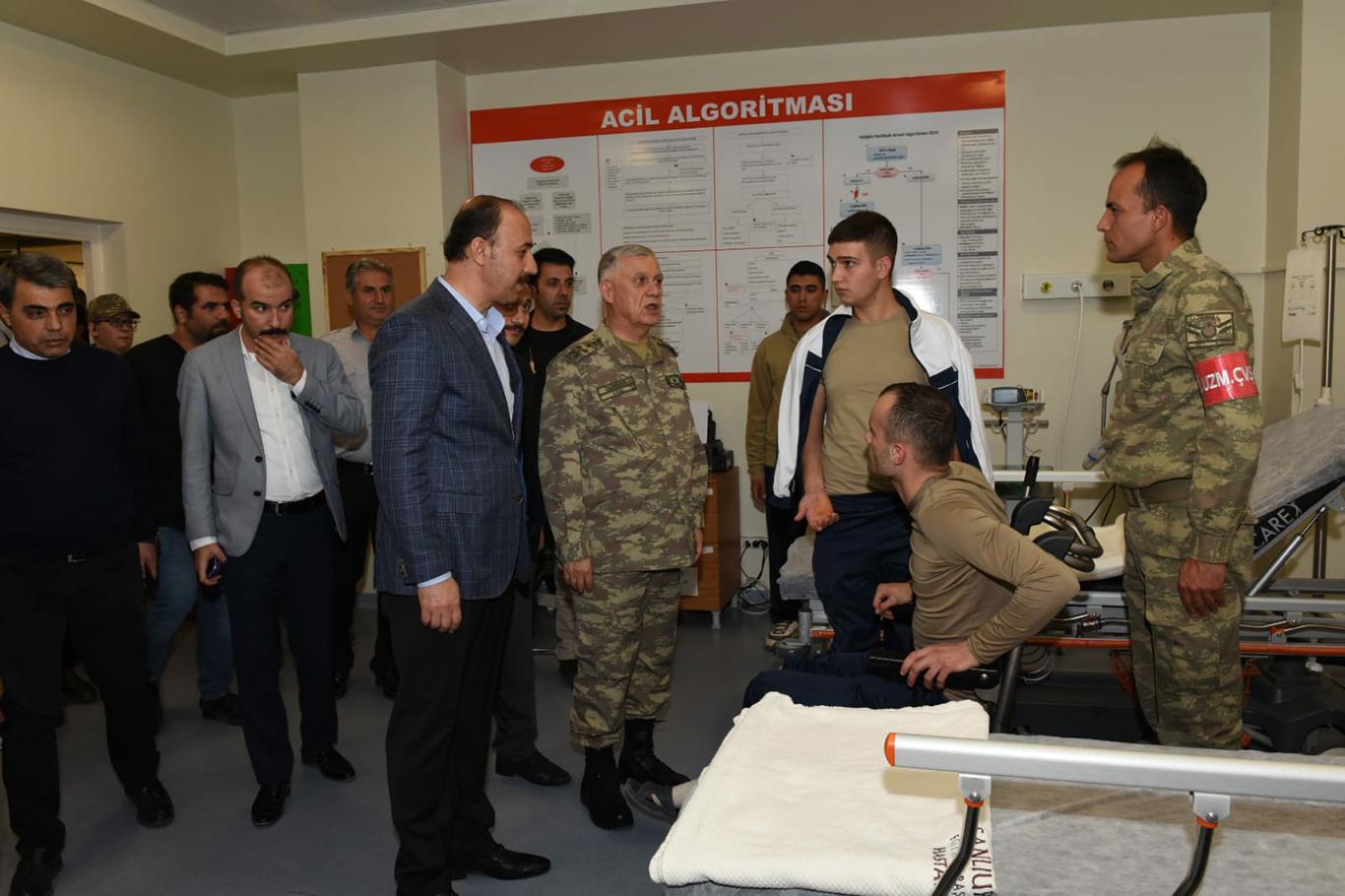 Vali Erin patlamada yaralananları ziyaret etti