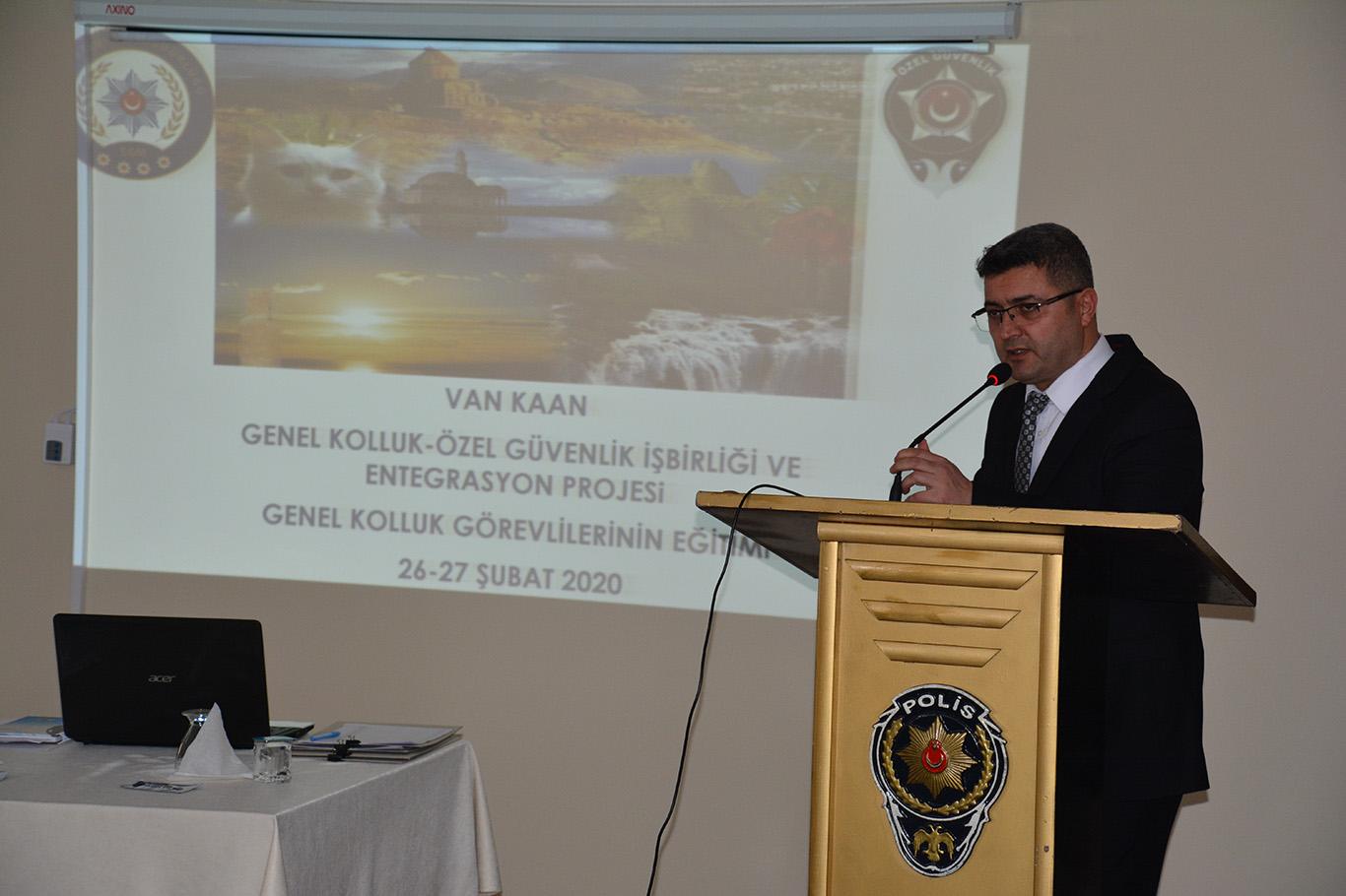 Van’da Genel Kolluk Özel Güvenlik İş birliği ve Entegrasyon (KAAN) eğitimleri başladı