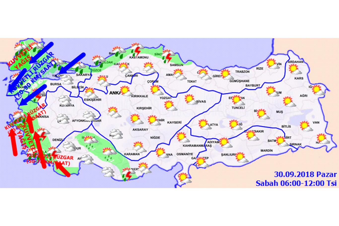 Türkiye Genelinde Hava Durumu - [İLKHA] İlke Haber Ajansı